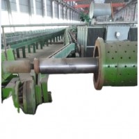 Horizontal hot bending flange machine